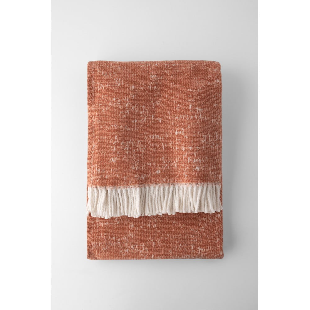 Narancssárga pamutkeverék takaró 140x250 cm Stellar – Euromant