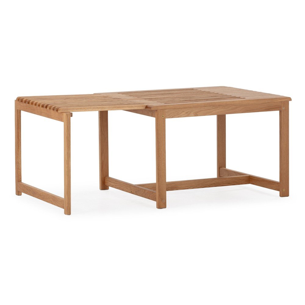 Natúr színű tölgyfa dohányzóasztal 60x70 cm Unai – MOME