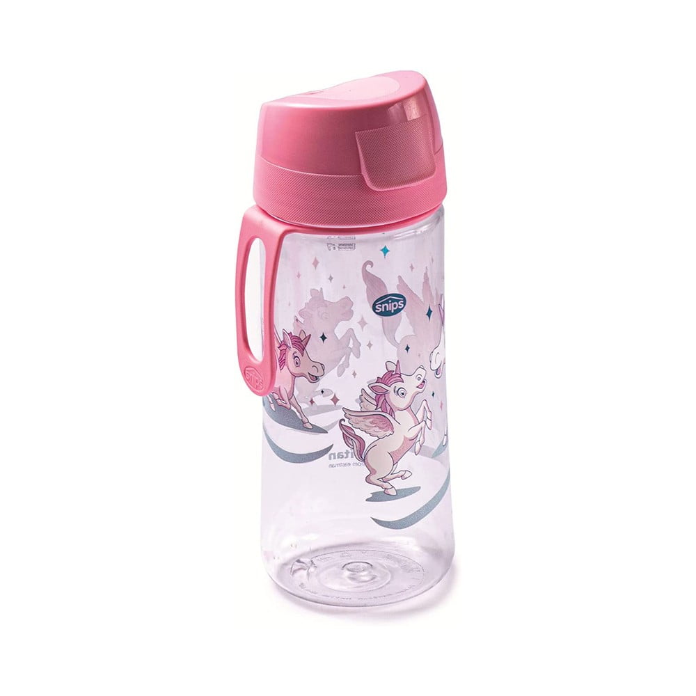Rózsaszín tritán gyerek ivópalack 500 ml Unicorn – Snips