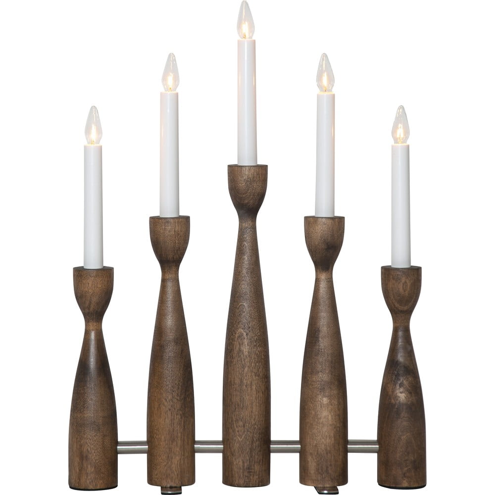 Sötét natúr színű konnektorhoz csatlakoztatható karácsonyi fénydekoráció Midja 2.0 – Star Trading