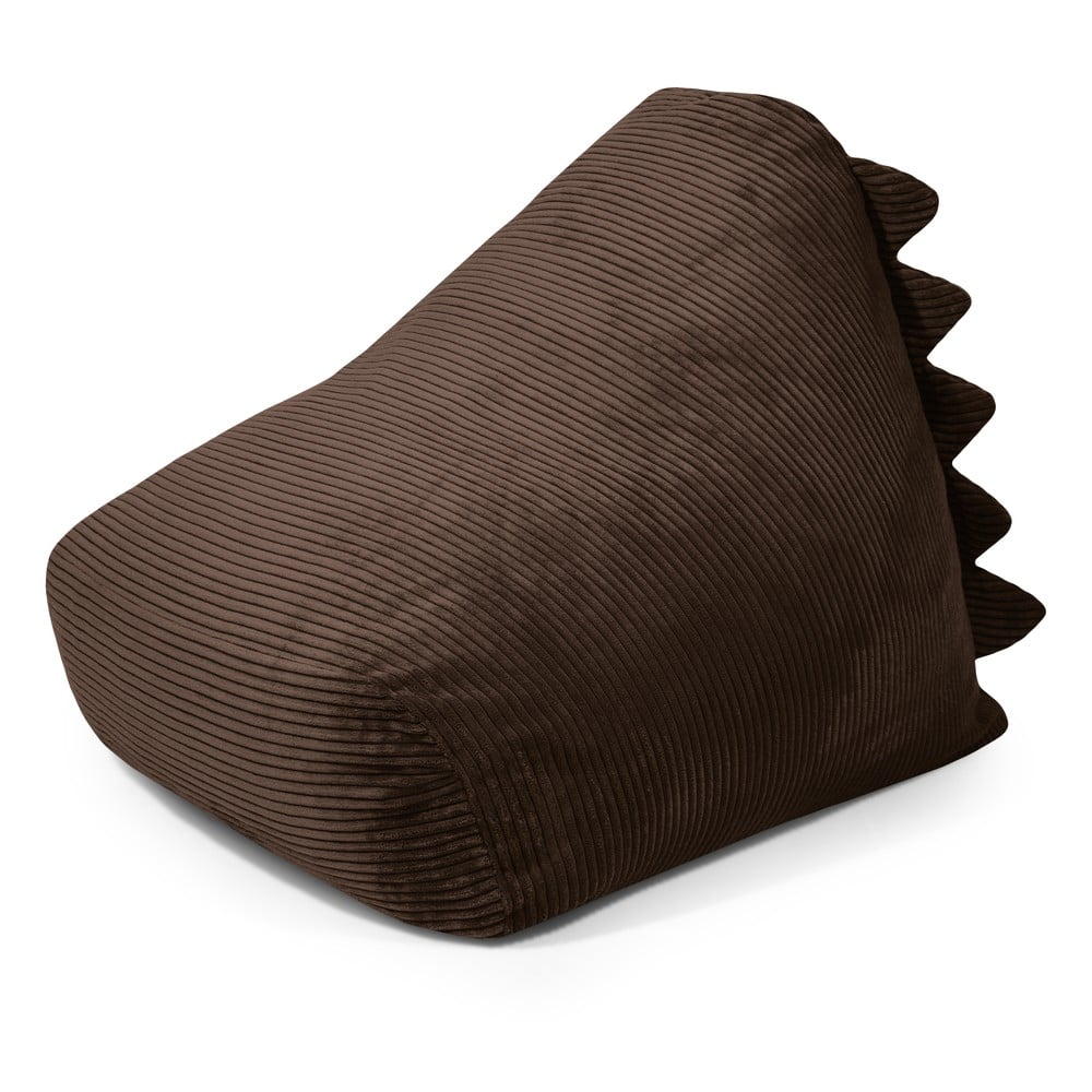 Sötétbarna kordbársony gyerek babzsákfotel Snug 80 Dragon – SLOWDOWN