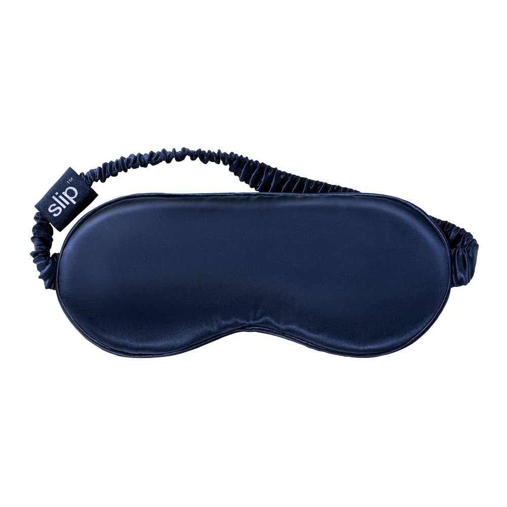 Sötétkék selyem alvómaszk Navy – slip