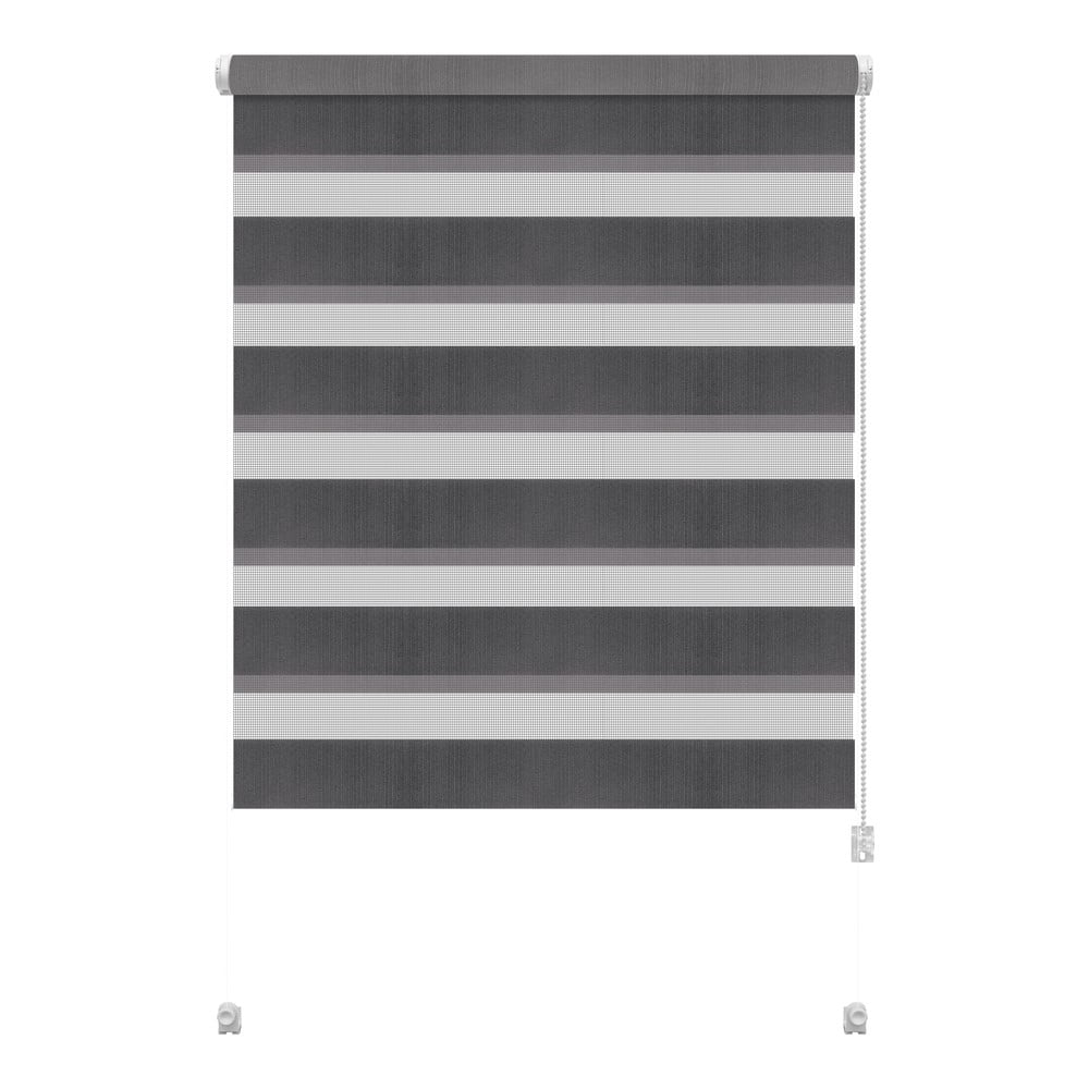 Sötétszürke nappali-éjszakai roló 57x150 cm Zebra – Gardinia
