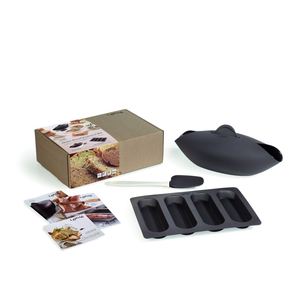 Szilikon sütőforma szett 3 db-os bagetthez-kenyérhez Essential – Lékué