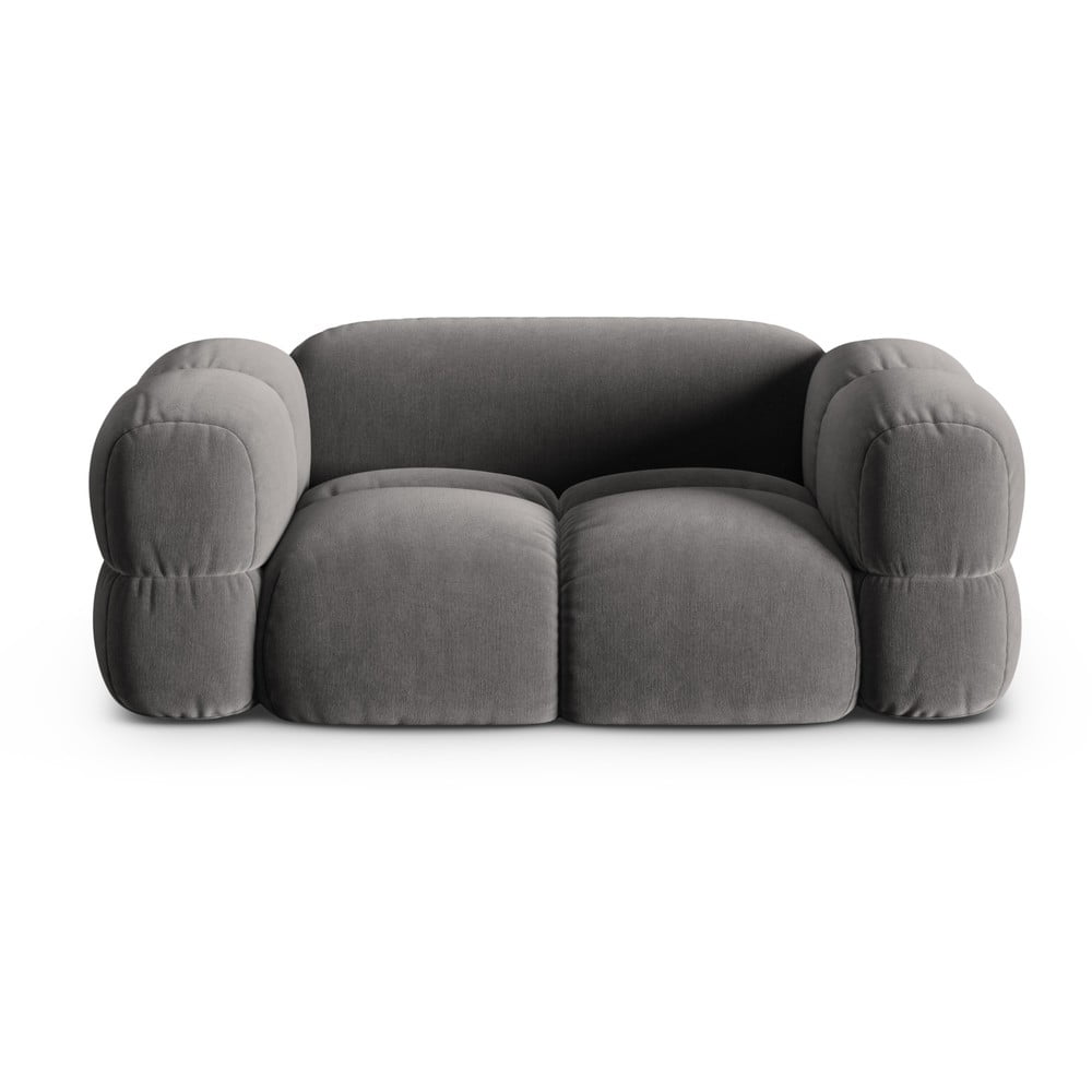 Szürke bársony kanapé 180 cm Loretto – Cosmopolitan Design