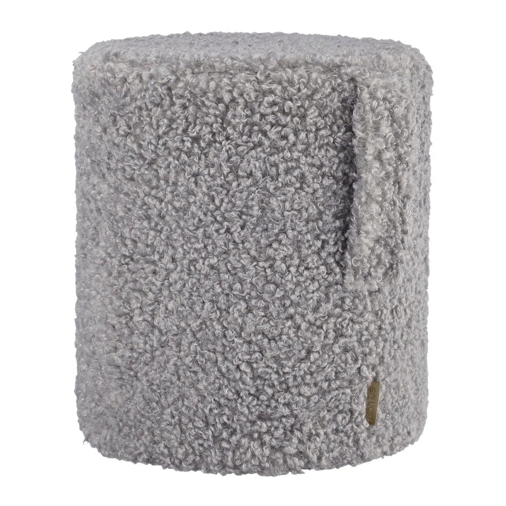 Szürke buklé puff Teddy – Blomus