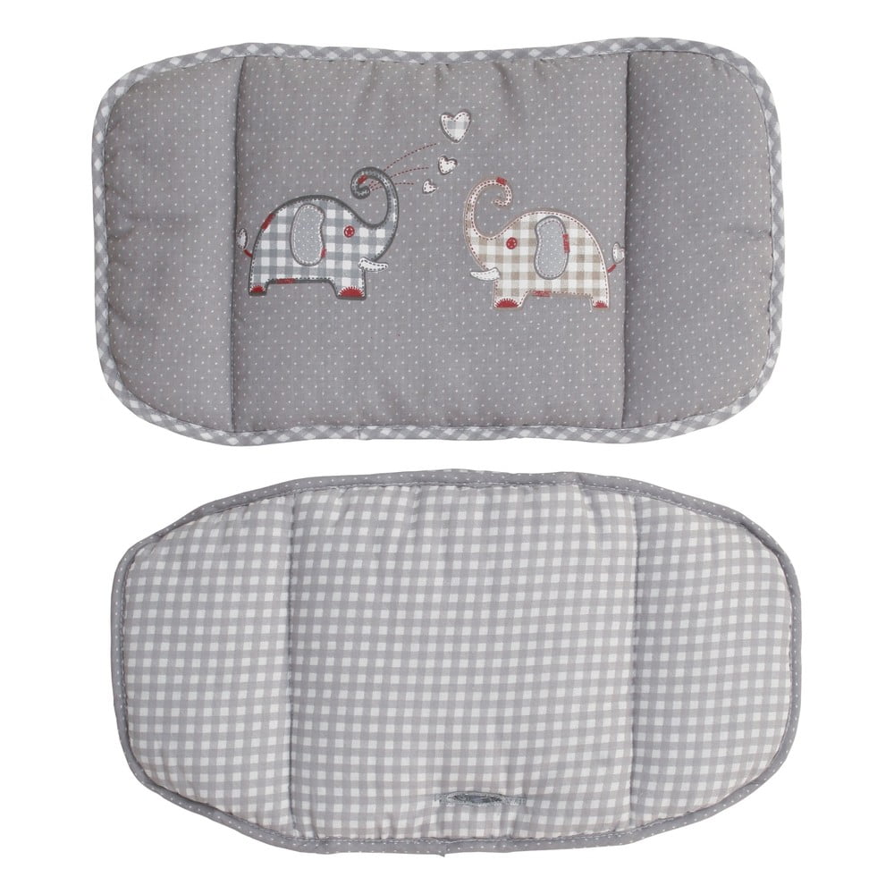 Szürke etetőszék huzat Jumbo twins – Roba