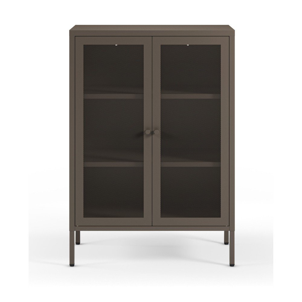 Szürke fém szekrény 70x100x40 cm Fayna – Marckeric