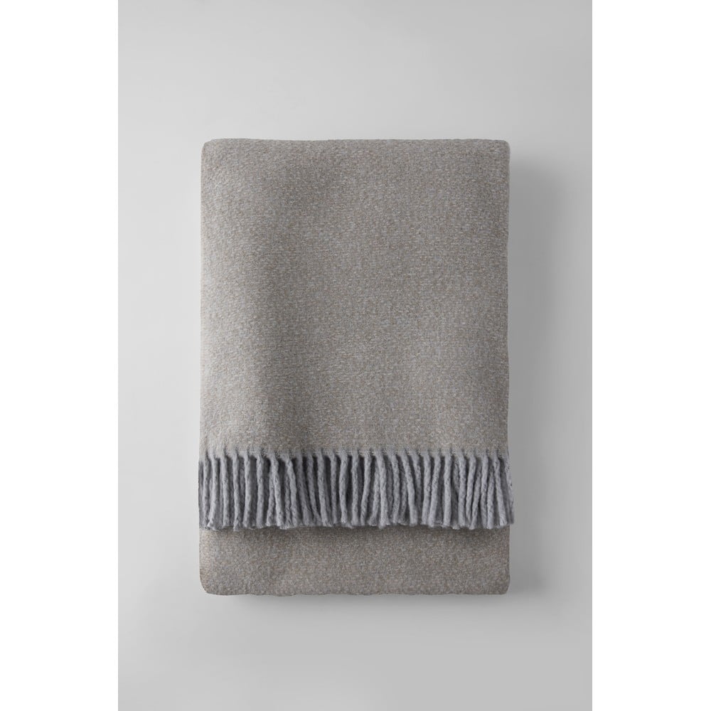 Szürke pamutkeverék takaró 140x180 cm Rennes – Euromant
