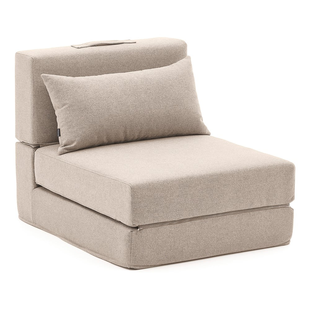 Szürkésbézs kinyitható fotel Arty – Kave Home