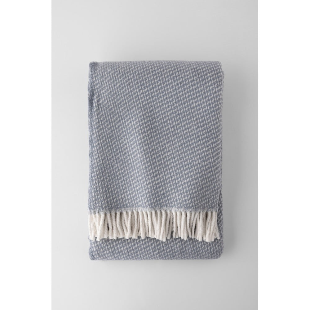 Szürkéskék pamutkeverék takaró 140x250 cm Ruby – Euromant