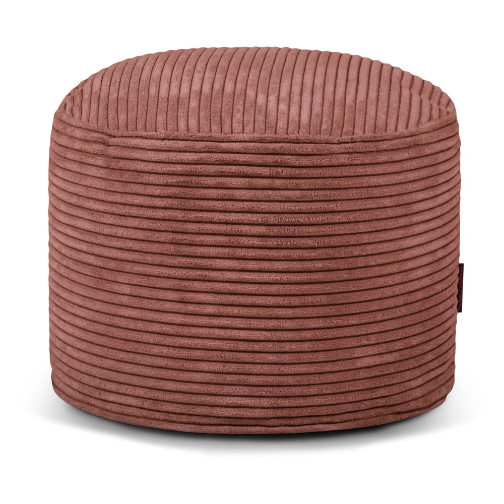 Téglavörös kordbársony babzsákfotel Mini – SLOWDOWN