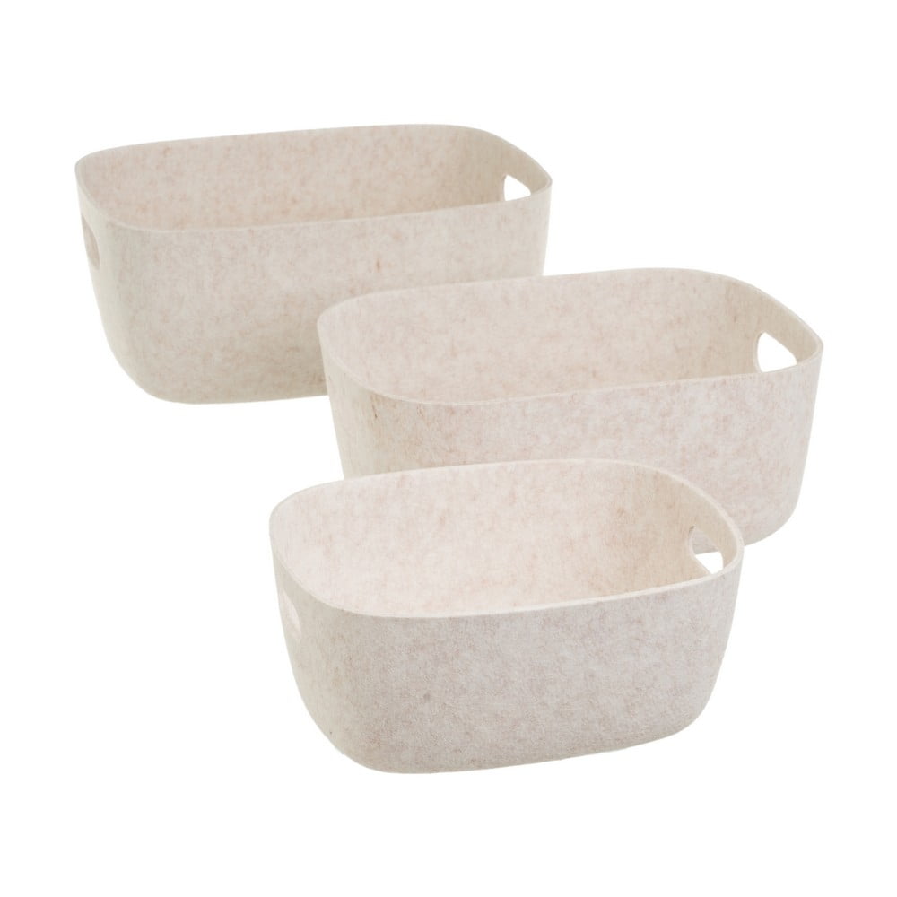 Textil tárolókosár szett 3 db-os 36x28x16 cm – Casa Selección