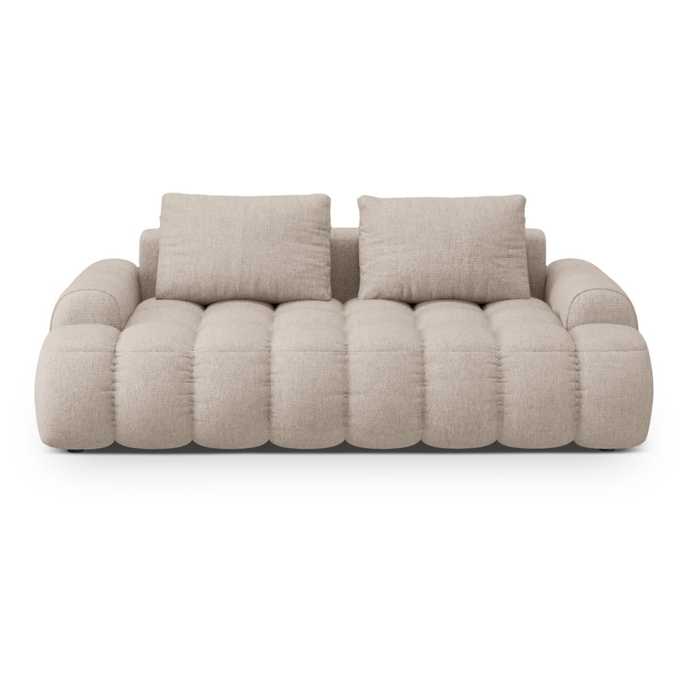 Világosbarna kanapé 200 cm Linz – Cosmopolitan Design