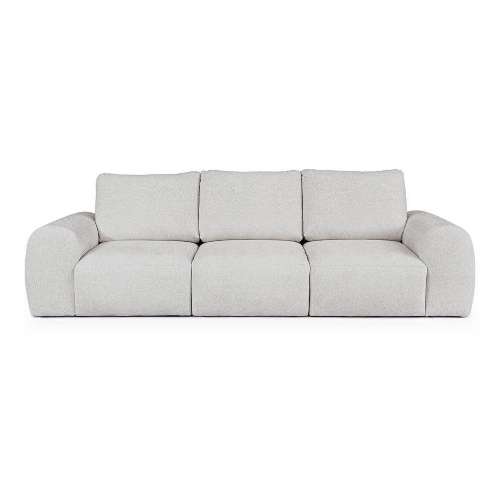 Világosszürke buklé kanapé 287 cm Mirel – Rodier