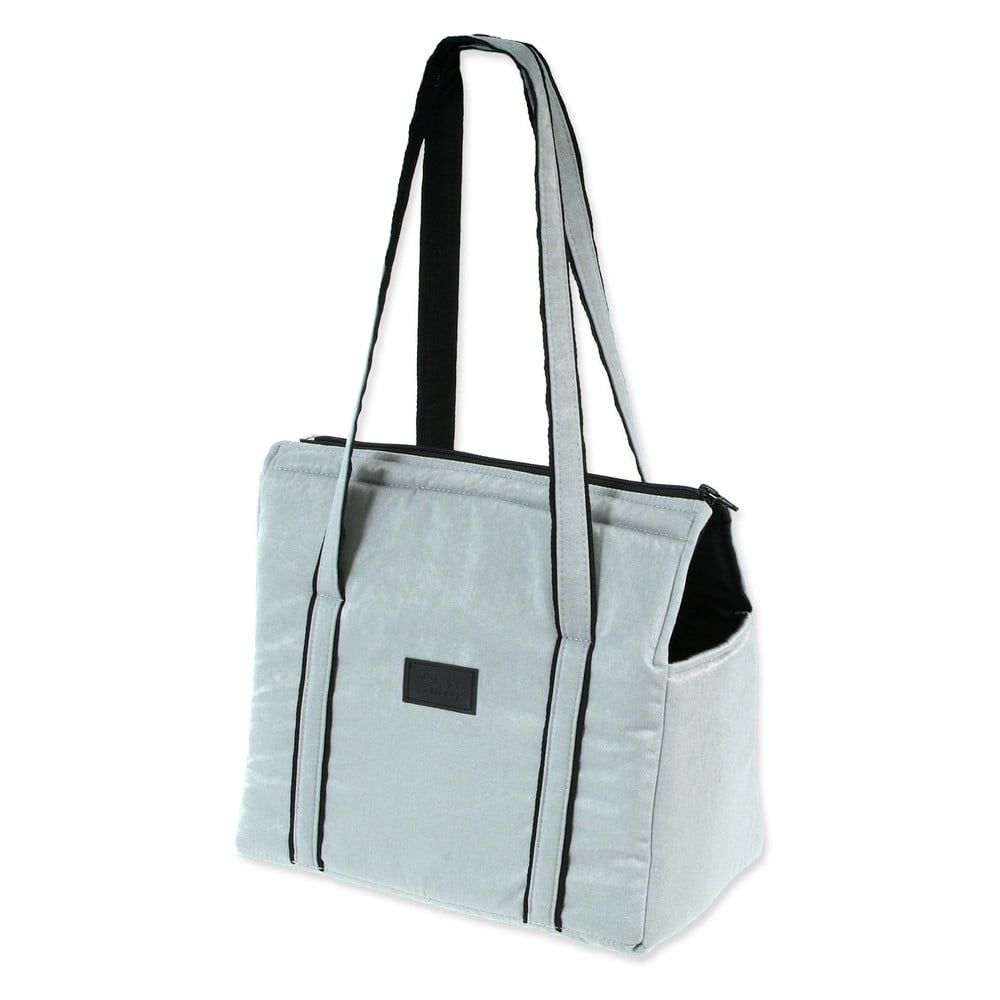 Világosszürke kutyahordozó táska Dog Fantasy Platinum – Plaček Pet Products