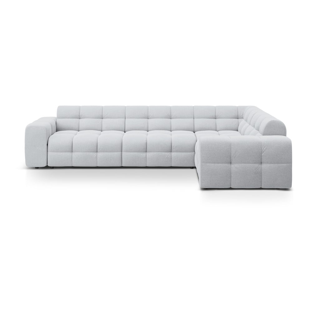 Világosszürke sarokkanapé (jobb oldali-L alakú) Kendal – Micadoni