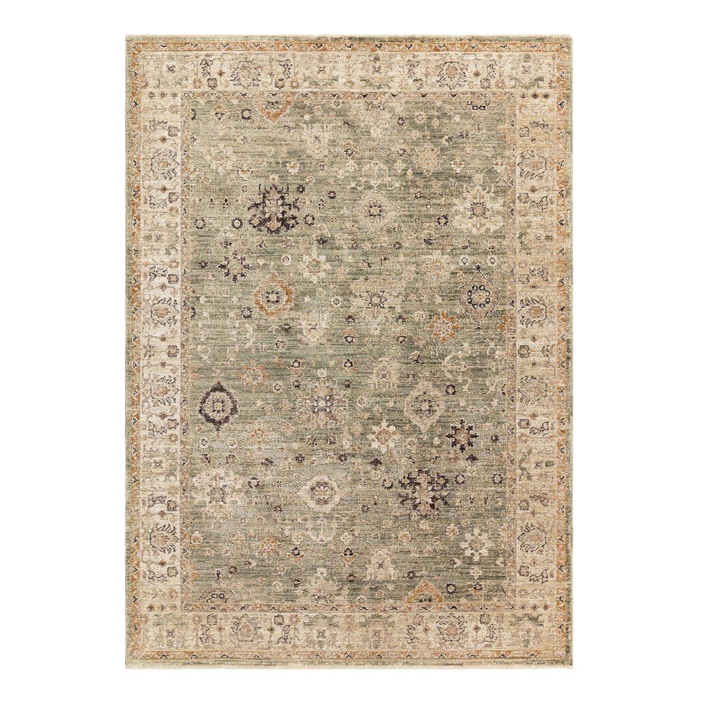 Zöld-bézs kézi szövésű futószőnyeg 67x240 cm Heriz Ornate – Asiatic Carpets