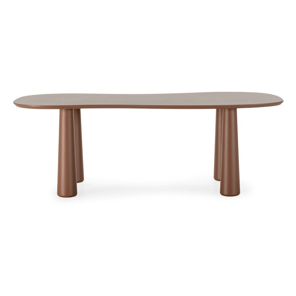 Barna dohányzóasztal borovi fenyő asztallappal 110x220 cm Nahia – MOME