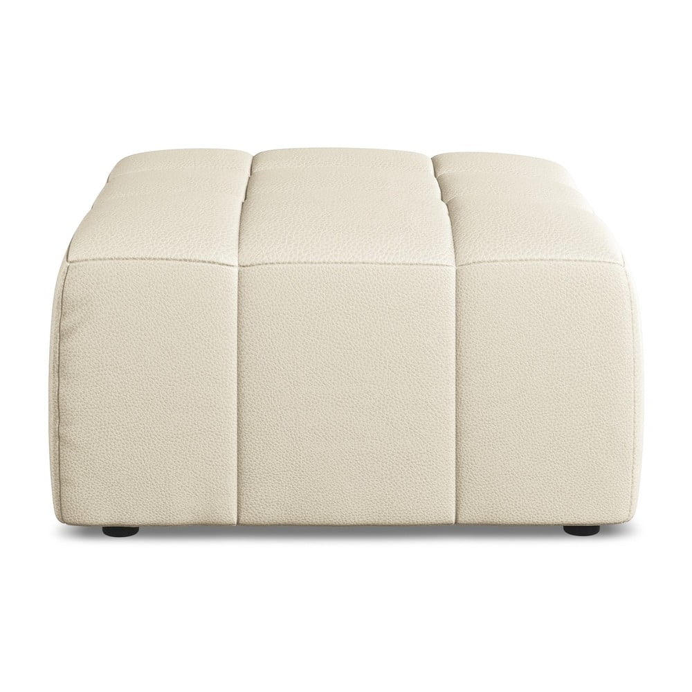 Bézs bőrutánzat lábtartó Aloha – Makamii