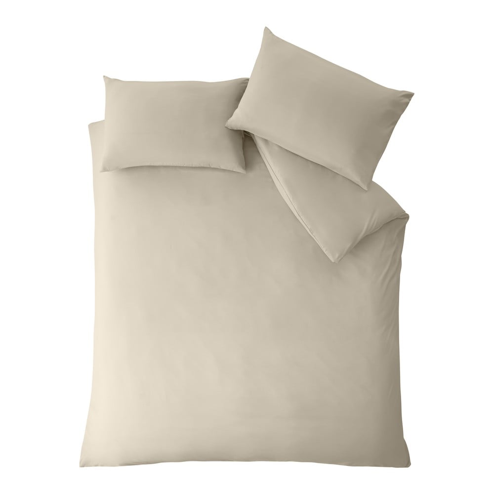 Bézs kétszemélyes-hosszabbított ágyneműhuzat 230x220 cm So Soft Non-Iron – Catherine Lansfield