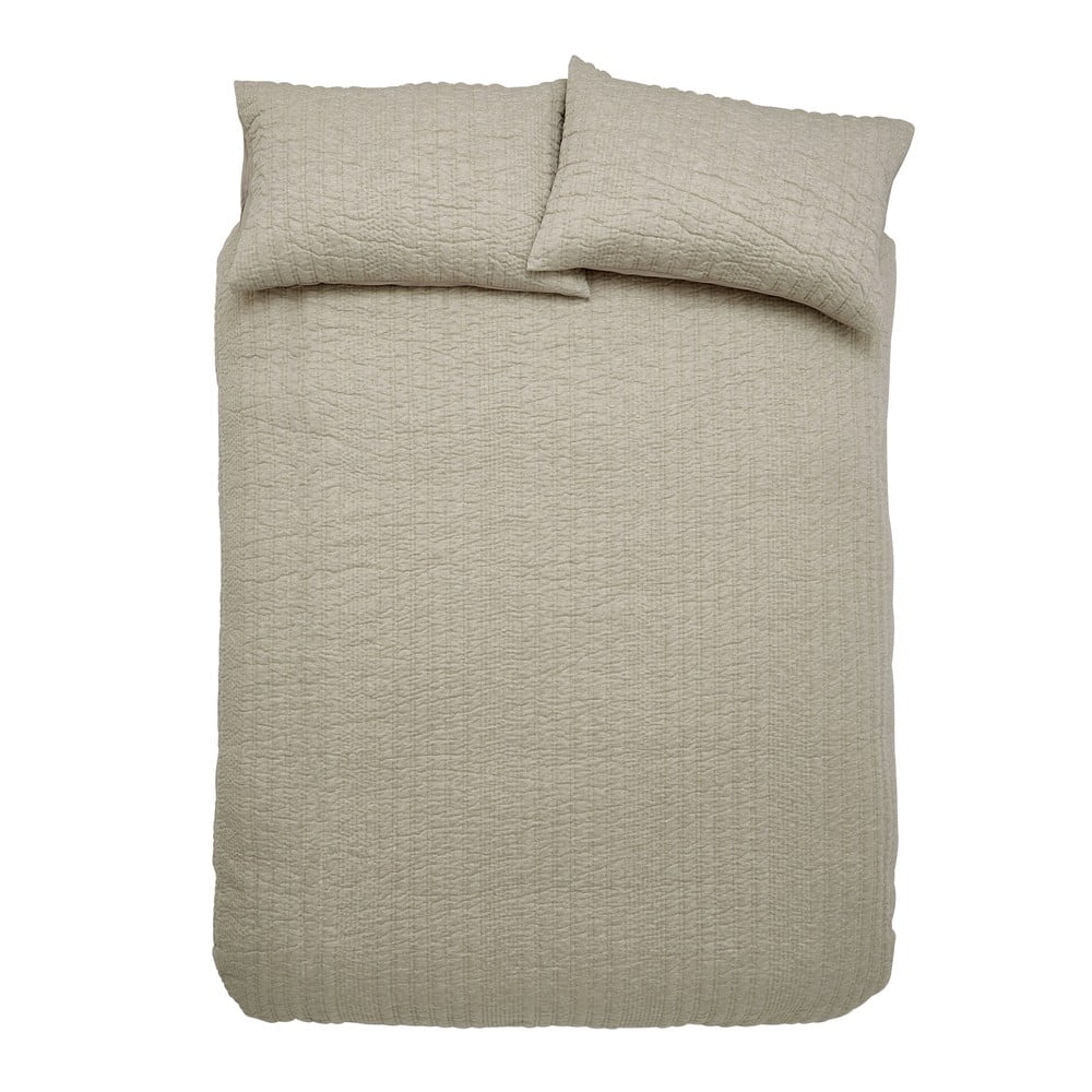 Bézs kétszemélyes-hosszabbított ágyneműhuzat 230x220 cm Tamba Stripe – Pineapple Elephant