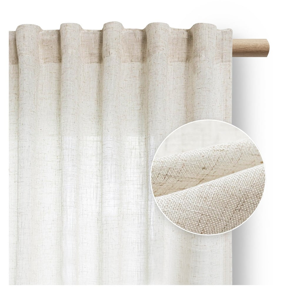 Elefántcsont színű függöny 140x250 cm Velari – Restilo