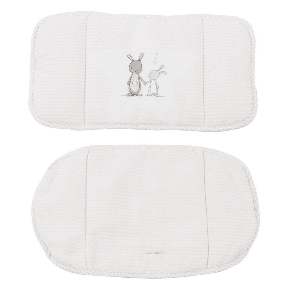 Fehér etetőszék huzat Fox & Bunny – Roba