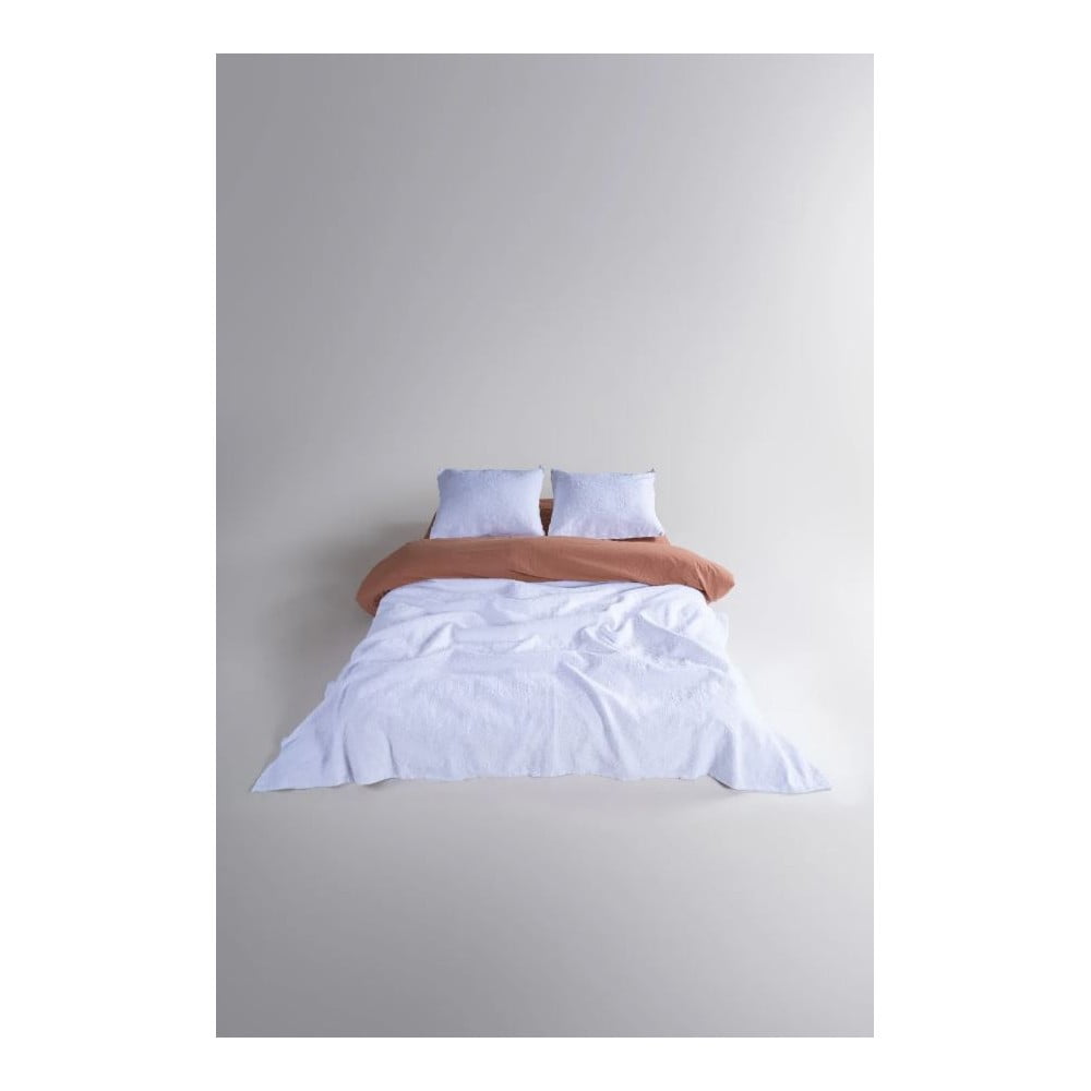 Fehér jacquard ágytakaró és párnahuzat szett 240x260 cm Jacquard – Mila Home Luxury