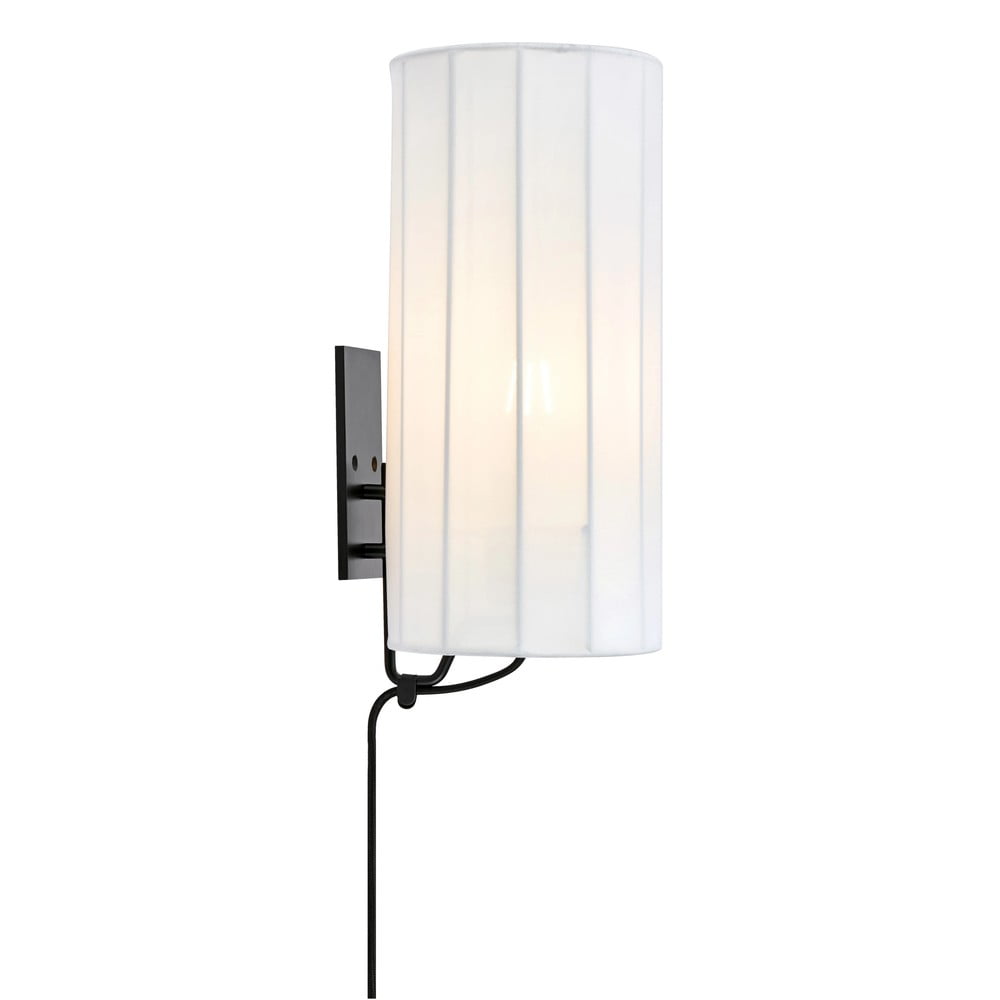 Fekete-fehér konnektorhoz csatlakoztatható fali lámpa Hikari – Markslöjd