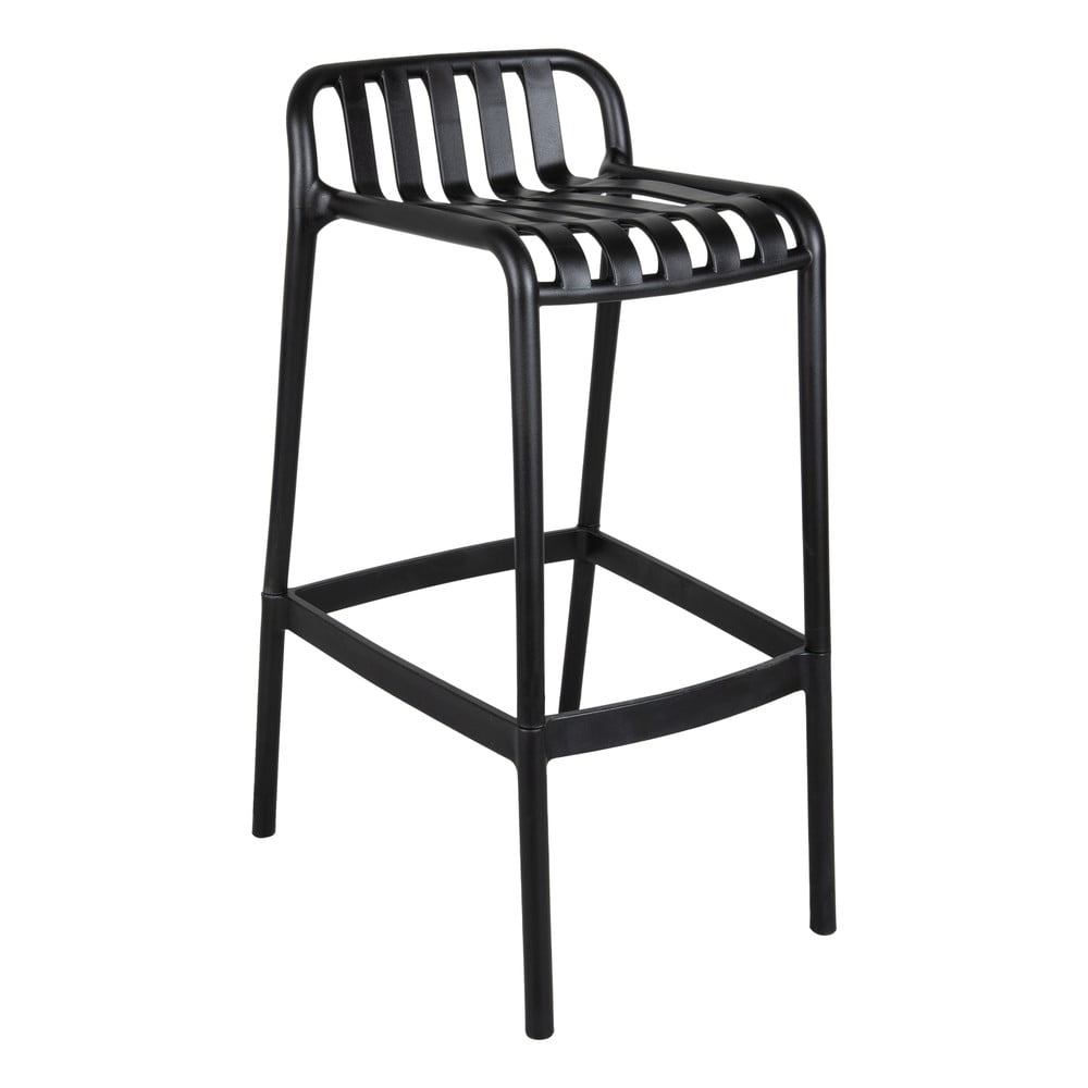 Fekete műanyag bárszék (ülésmagasság 76 cm) Chanza  – Leitmotiv
