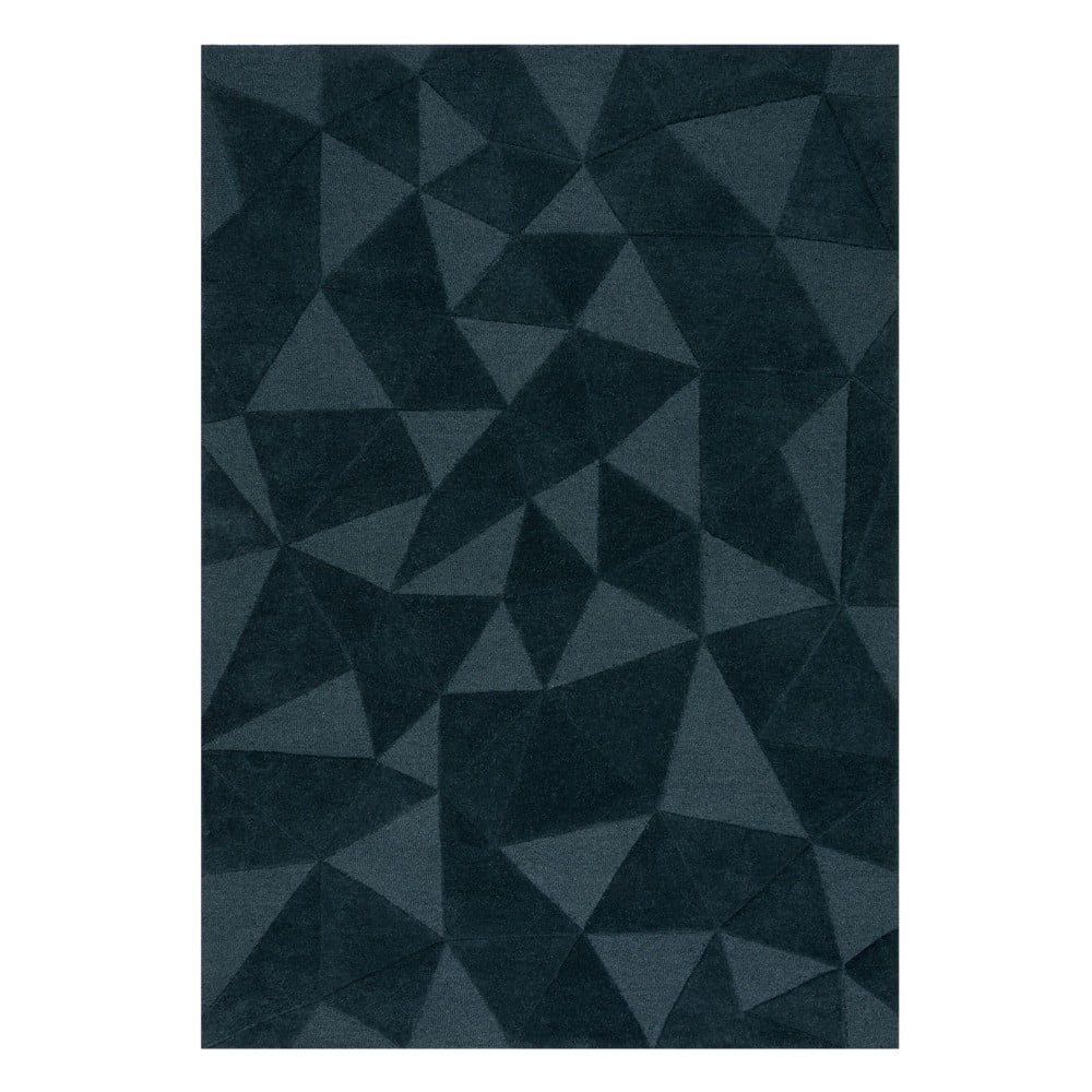 Kékeszöld kézi szövésű gyapjú szőnyeg 200x290 cm Shard Teal – Flair Rugs