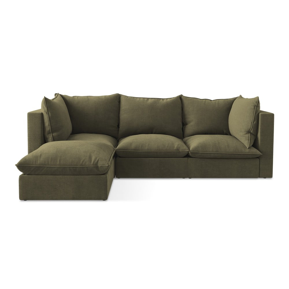 Khaki sarokkanapé (bal oldali-heverő résszel) Manao – Makamii