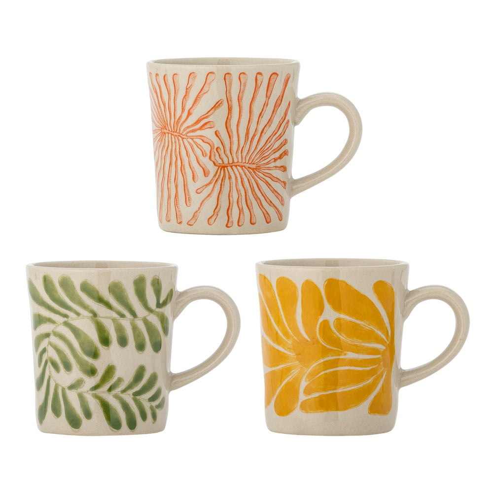 Kőedény csésze szett cappucinóhoz 3 db-os  205 ml Fauni – Bloomingville