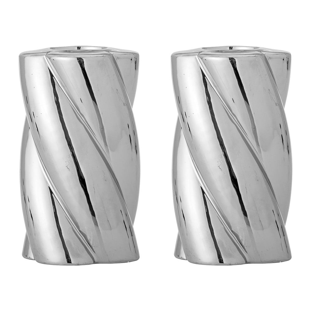 Kőedény gyertyatartó készlet 2 db-os Silvia – Bloomingville