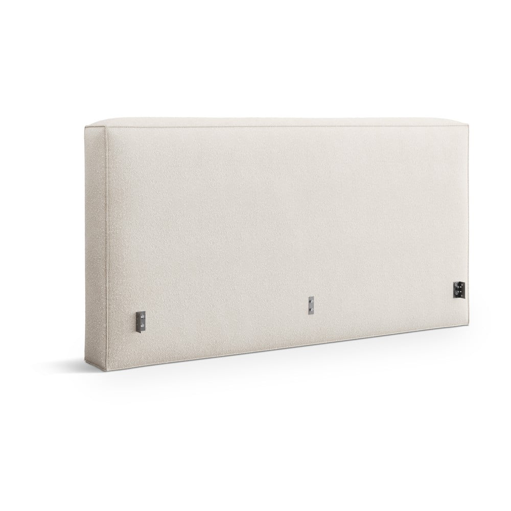 Krémszínű kárpitozott ágytámla 249x100 cm Olivia – Micadoni