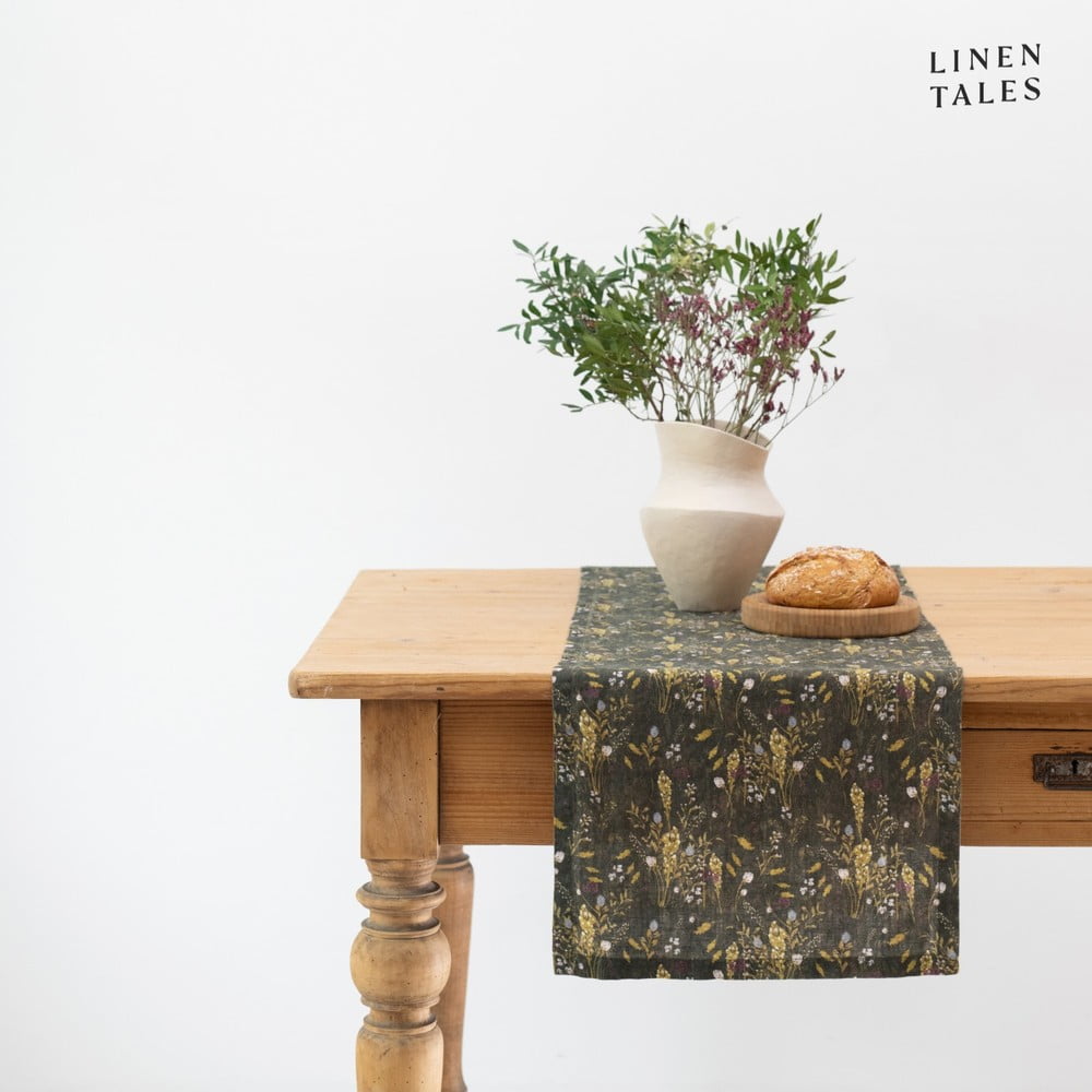 Len asztali futó 40x150 cm Woodland – Linen Tales