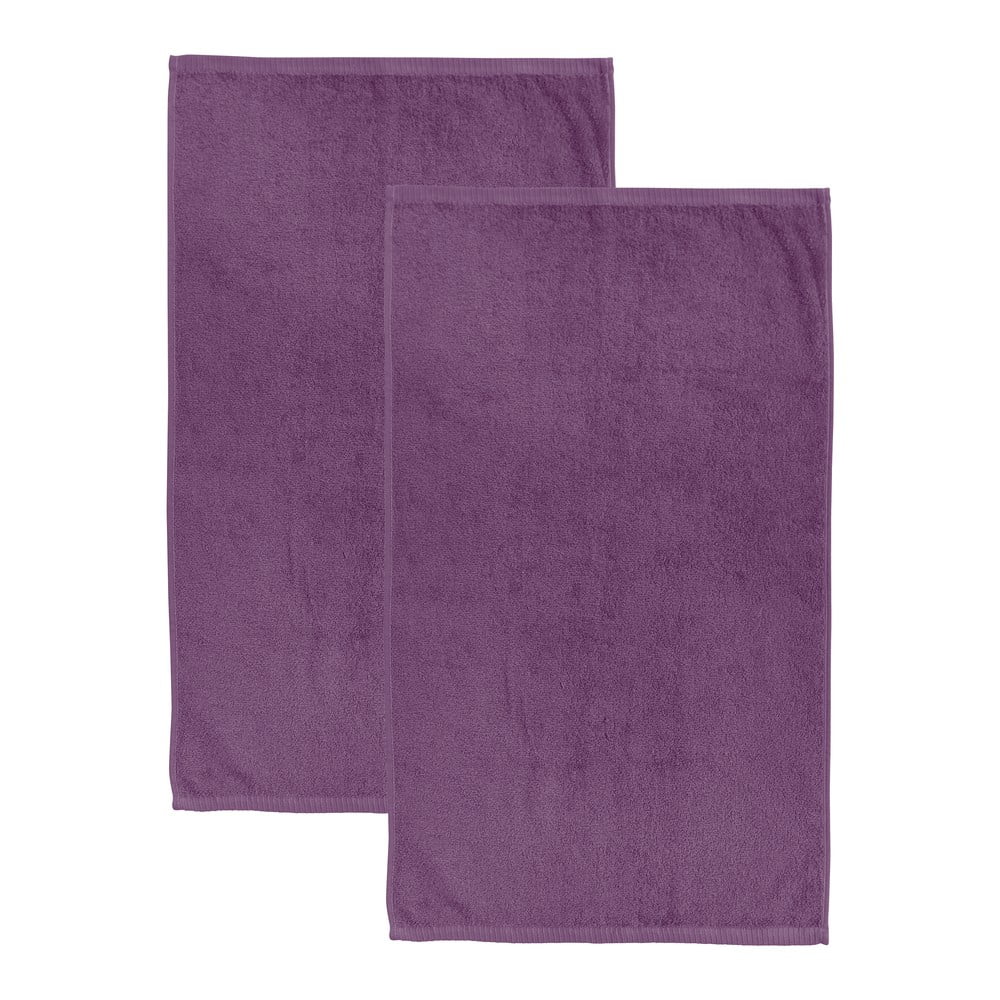Lila gyorsan száradó frottír pamut fürdőlepedő szett 2 db-os 90x140 cm Quick Dry – Catherine Lansfield