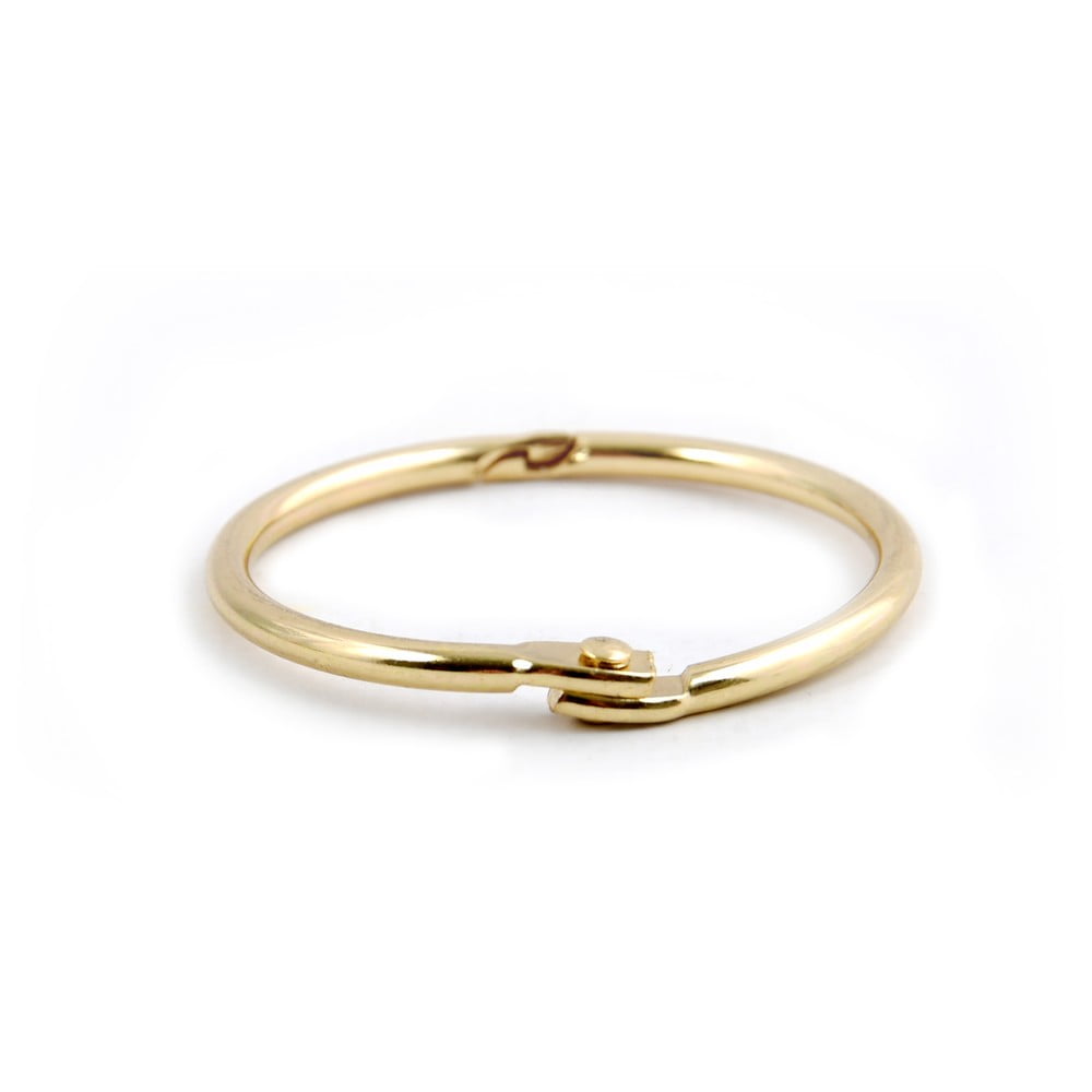 Matt aranyszínű zuhanyfüggöny karika szett 12 db-os Ringo Small – Spirella