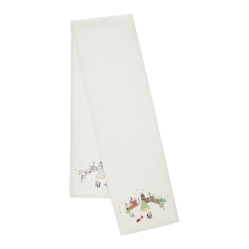 Pamut asztali futó 33x220 cm Christmas Town – Catherine Lansfield