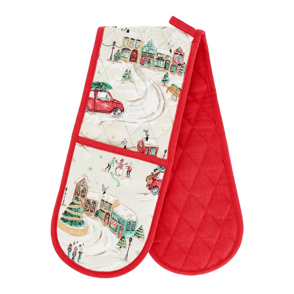 Pamut dupla edényfogó Christmas Town – Catherine Lansfield
