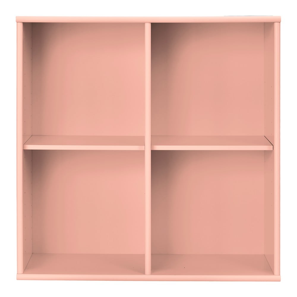 Rózsaszín függő könyvespolc 70x70x27 cm Mistral – Hammel Furniture