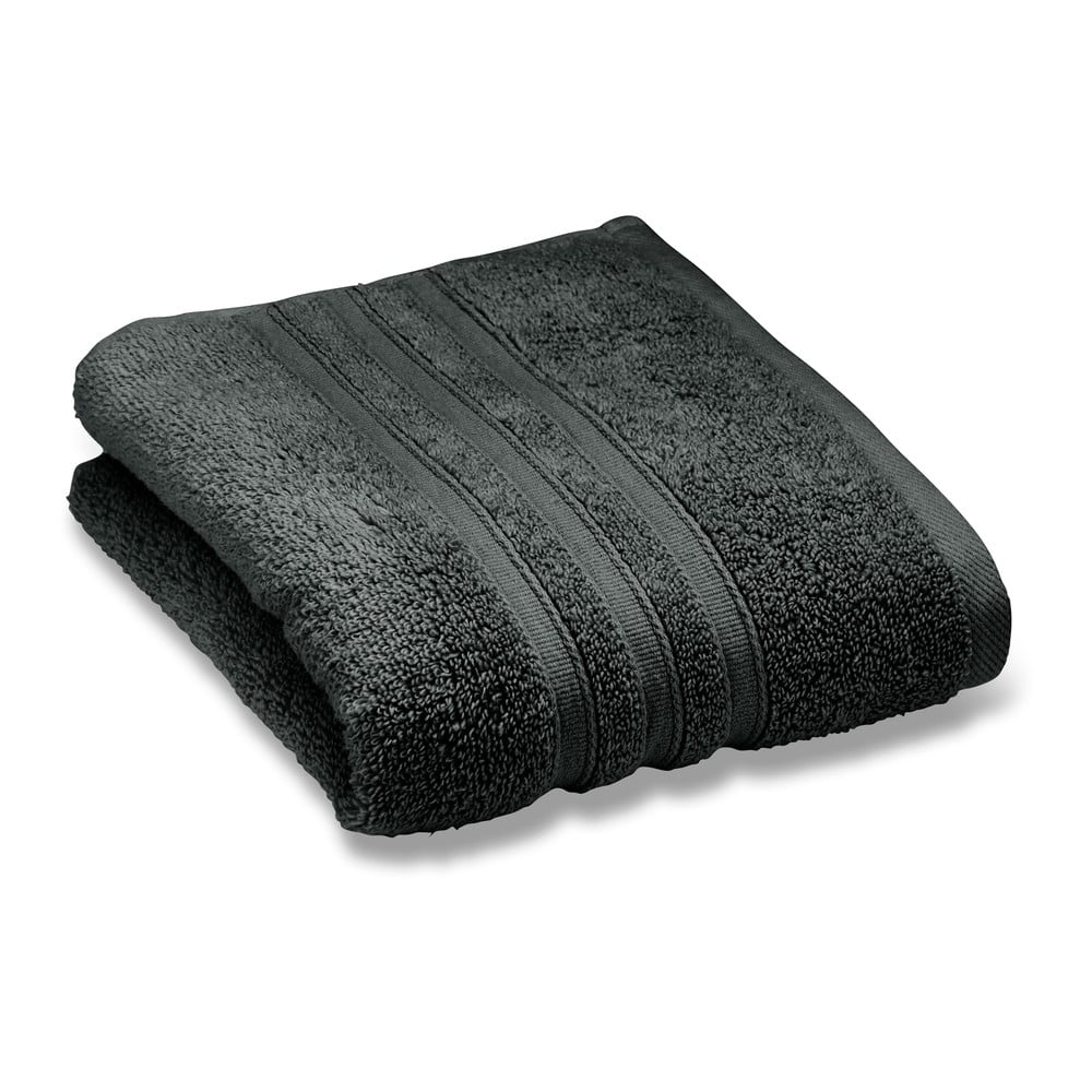 Sötétszürke frottír pamut törölköző 50x85 cm Zero Twist – Catherine Lansfield