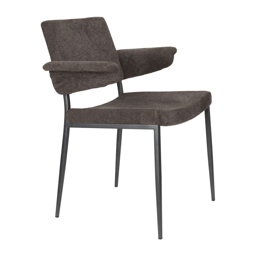 Sötétszürke karfás étkezőszék Portland – Dutchbone