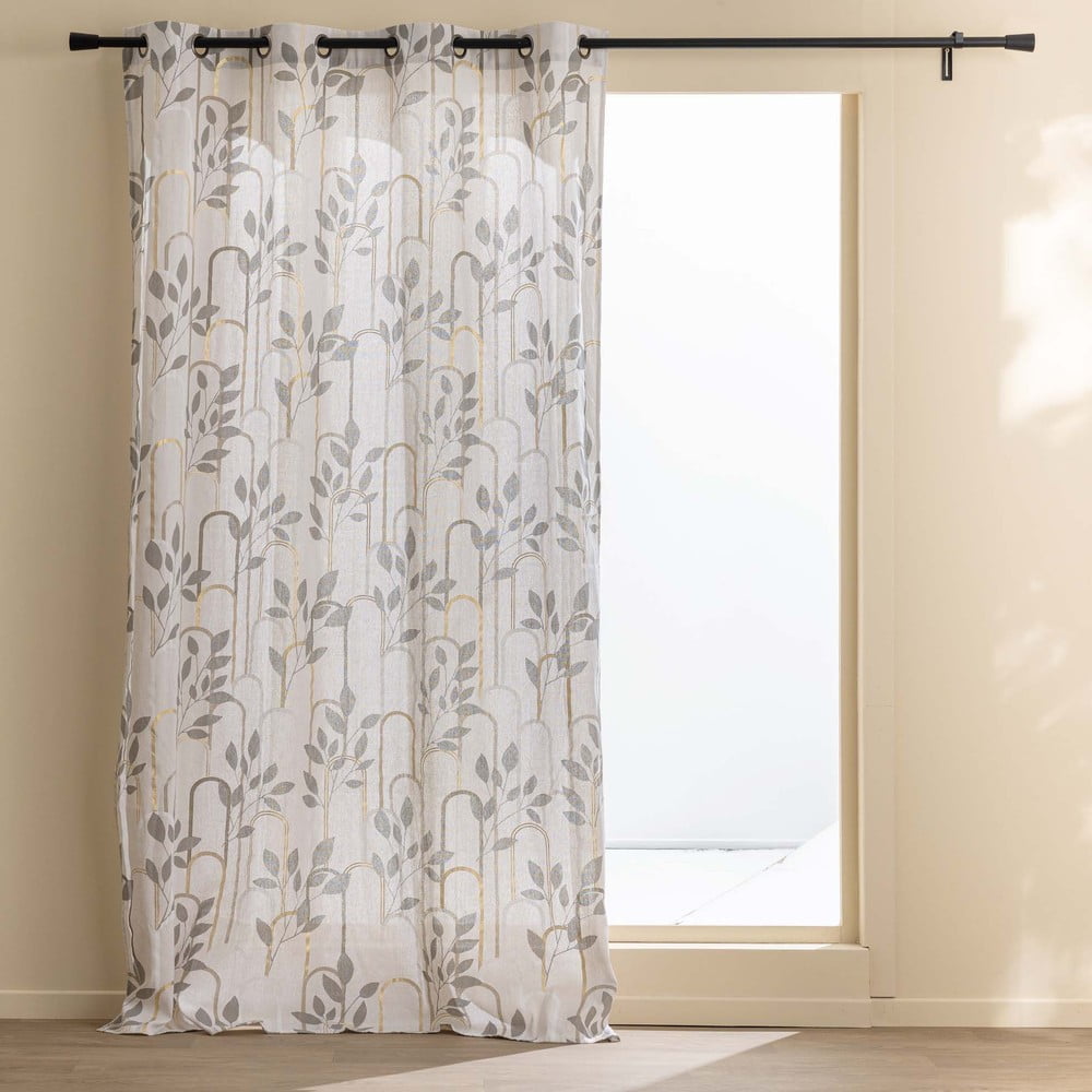 Szürke függöny 140x240 cm Roseris – douceur d'intérieur