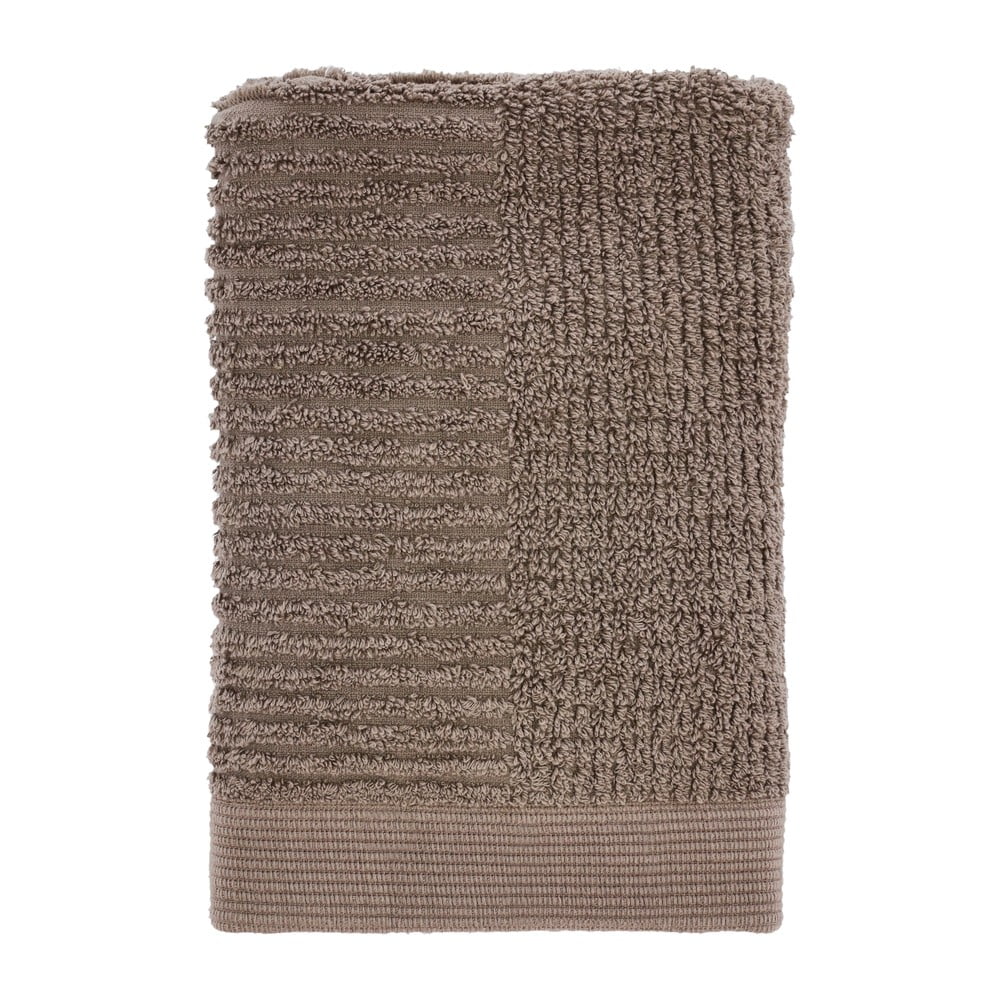 Szürkésbarna frottír pamut törölköző 50x70 cm Classic – Zone