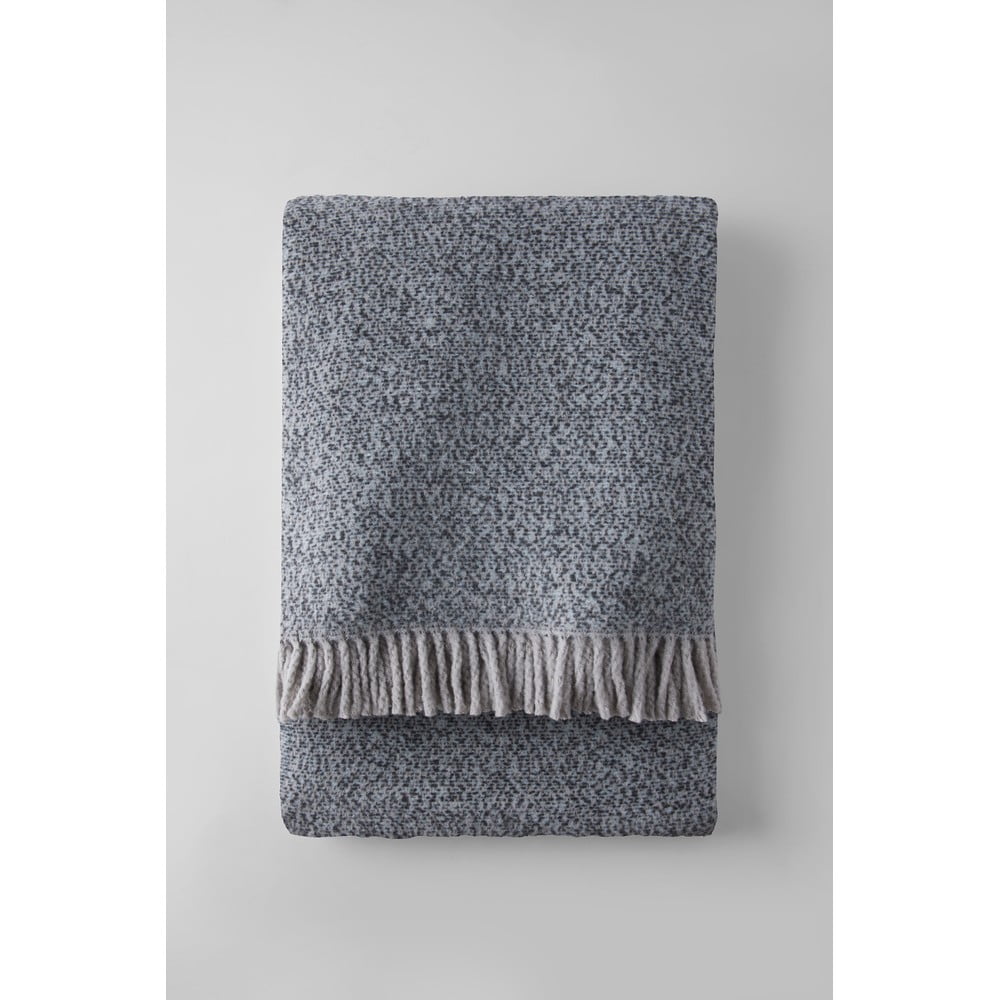Szürkéskék pamutkeverék takaró 140x180 cm Rennes – Euromant
