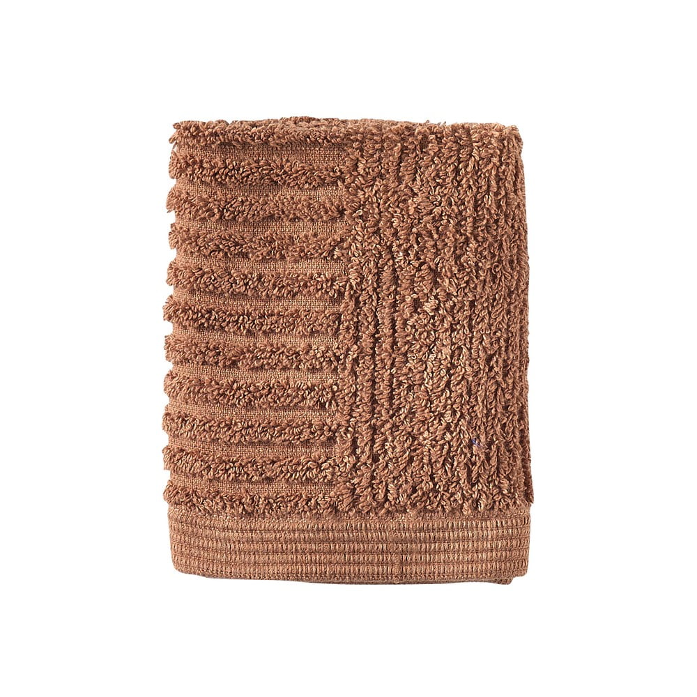 Terrakotta színű frottír pamut törölköző 30x30 cm Classic – Zone