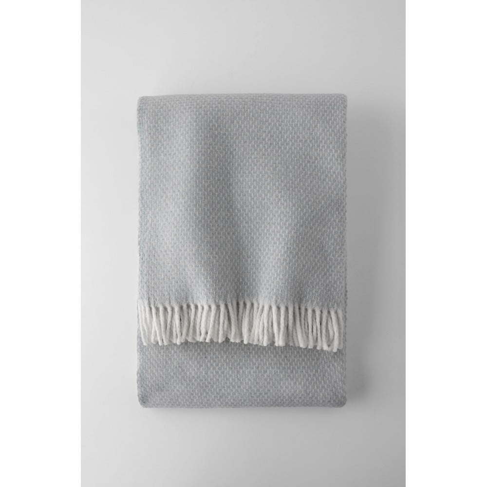 Világoskék pamutkeverék takaró 140x180 cm Zen – Euromant