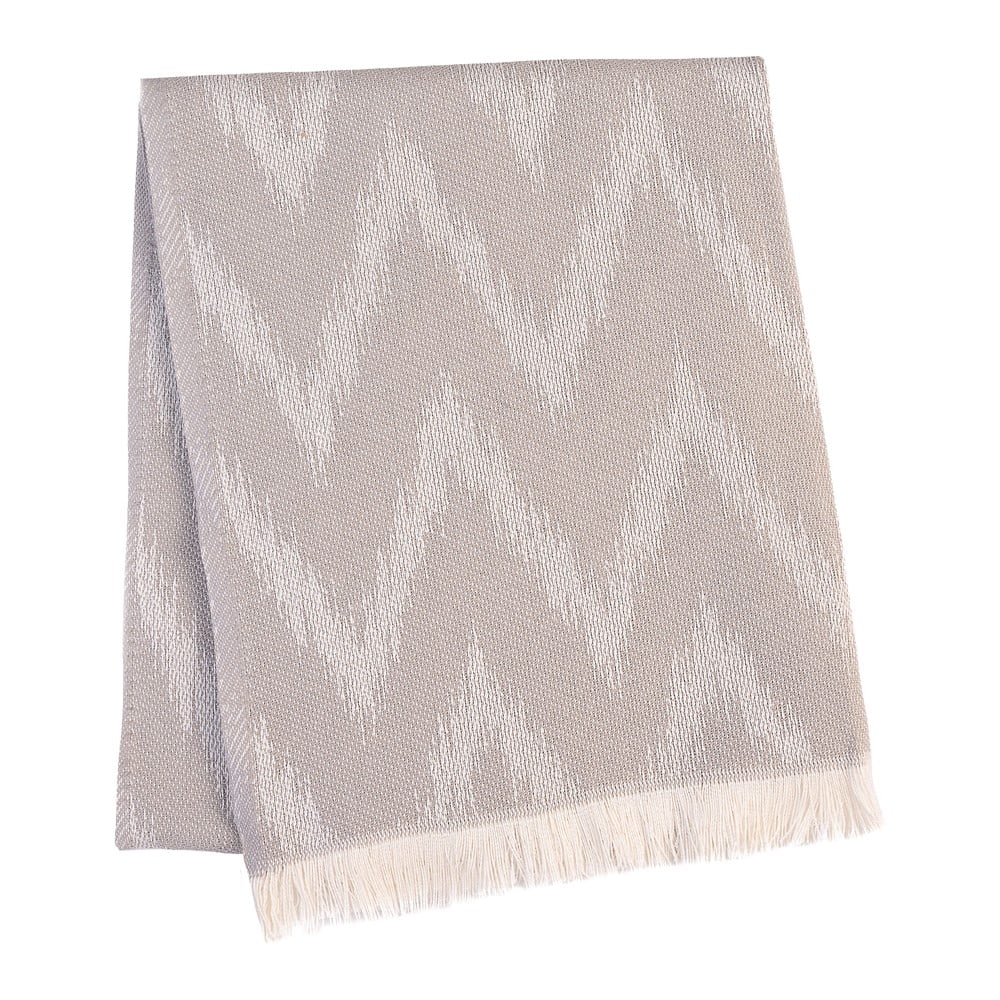 Világosszürke pamutkeverék takaró 140x180 cm Mallorca – Euromant